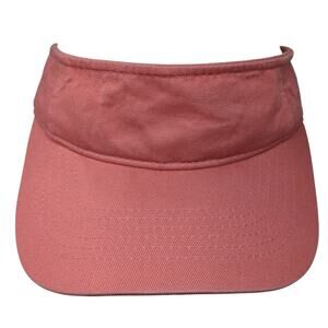 Dpc Dorfman Pacific Co Strapback Visor Hat Pink One Size Adjustable